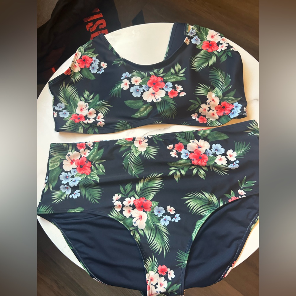 Floral Two-Piece Swimsuit